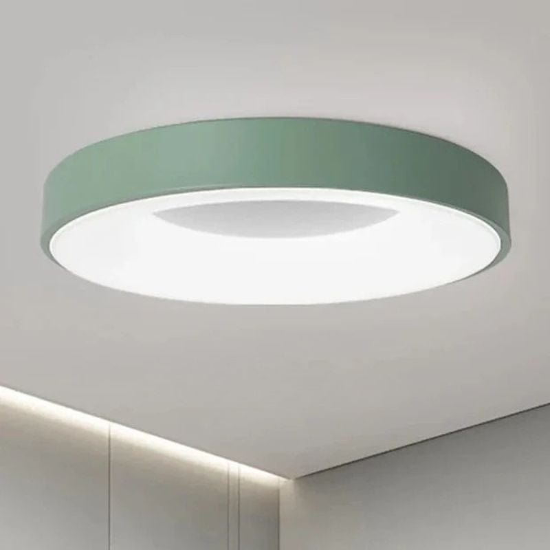 Modern Nordic Simple Circular LED Ceiling Light Green Norenza
