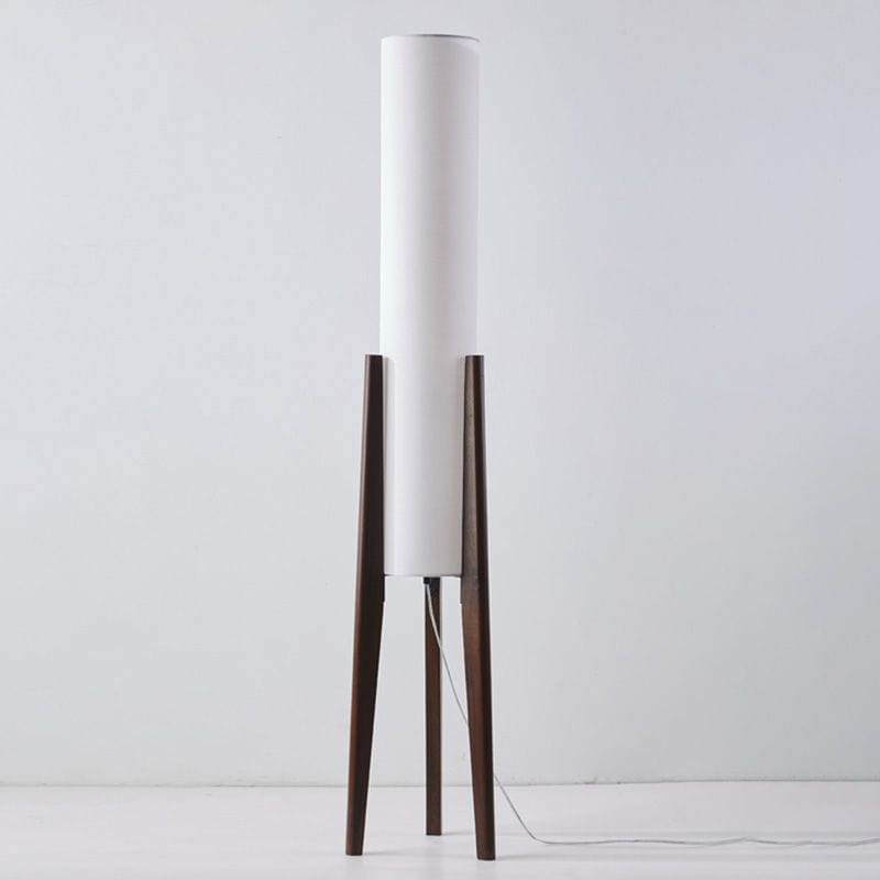 Modern Nordic Solid Wood Floor Lamp with Fabric Shade Norenza