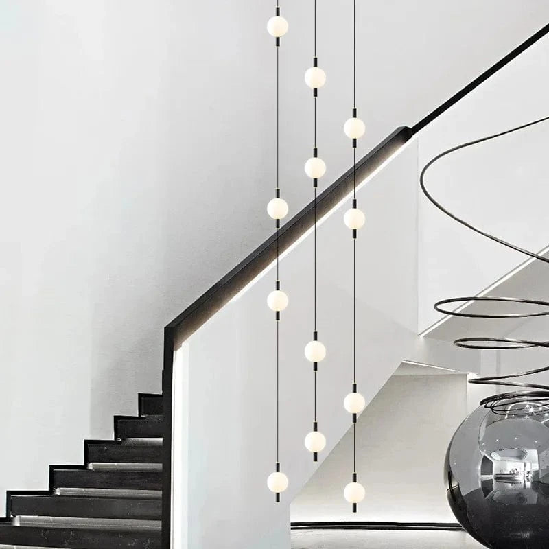 Modern Nordic Villa Double Staircase Pendant Light Norenza