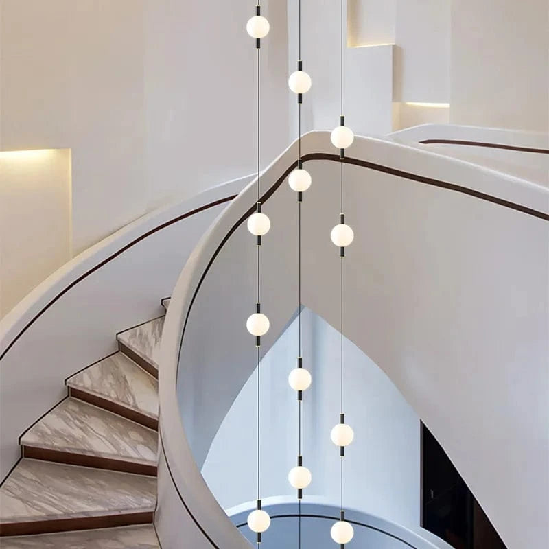 Modern Nordic Villa Double Staircase Pendant Light Norenza