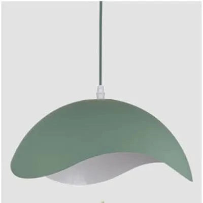 Modern Nordic Wood and Aluminum Pendant Light Green Norenza