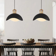 Modern Nordic Wood and Aluminum Pendant Light Norenza