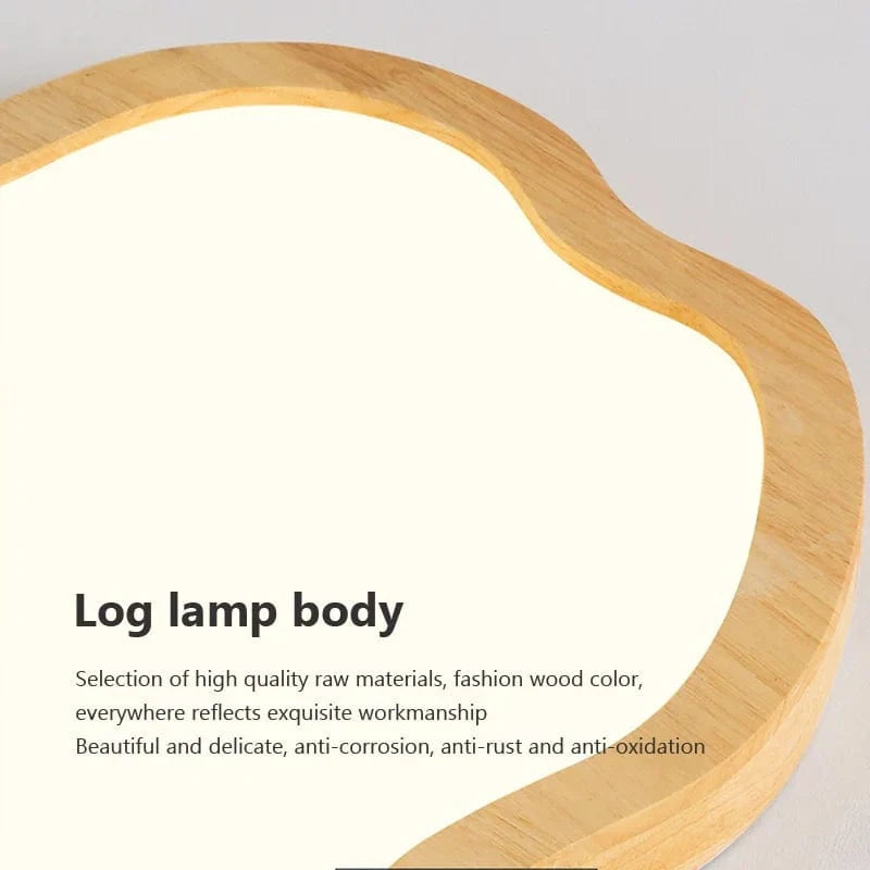 Modern Nordic Wood Cloud Shaped LED Ceiling Light Norenza