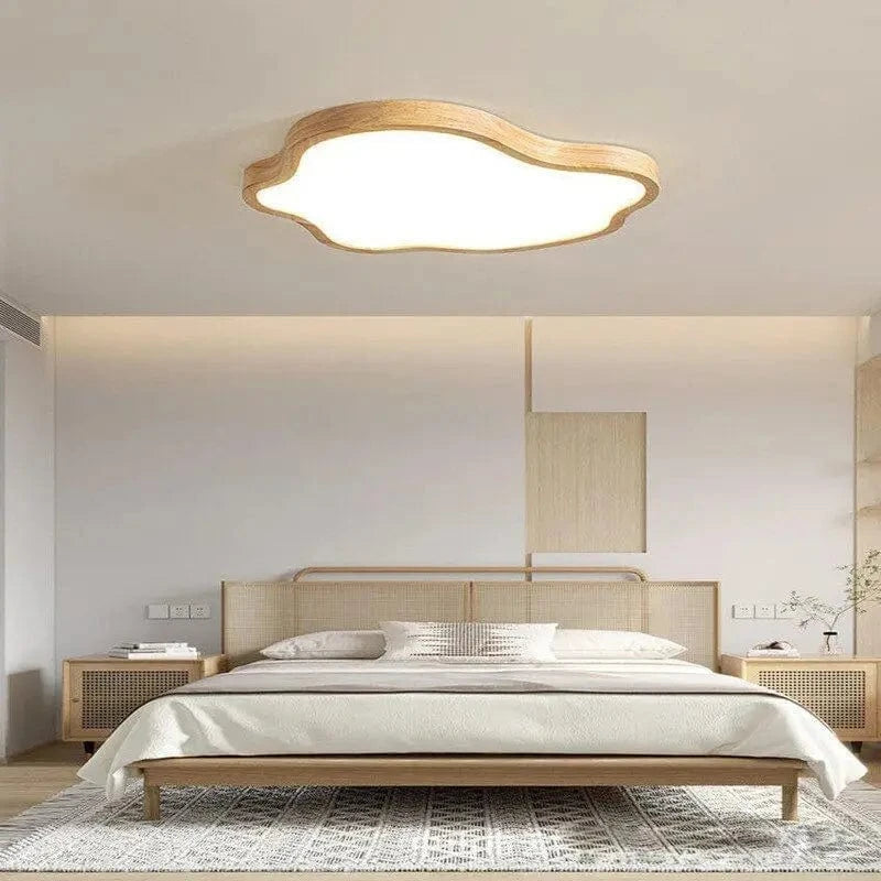 Modern Nordic Wood Cloud Shaped LED Ceiling Light Norenza