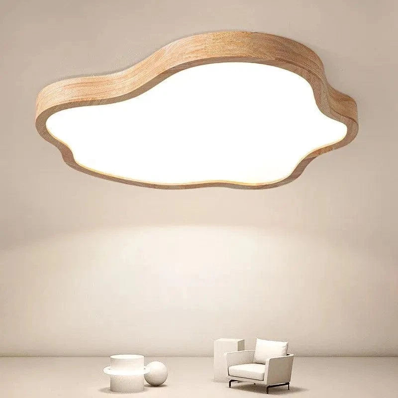 Modern Nordic Wood Cloud Shaped LED Ceiling Light Norenza