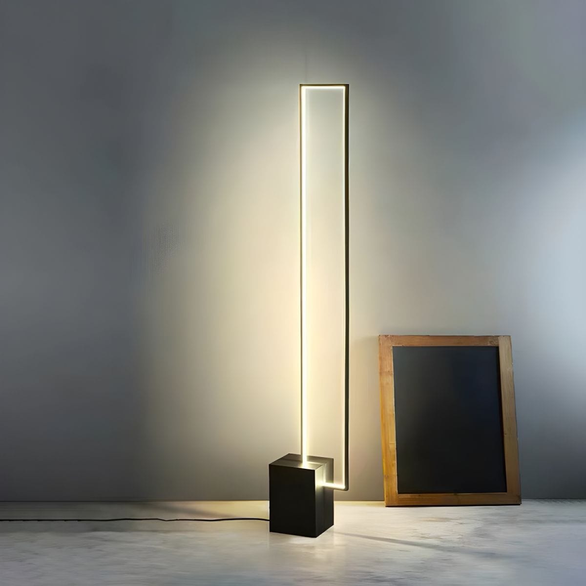 Modern Rectangular LED Floor Lamp Norenza