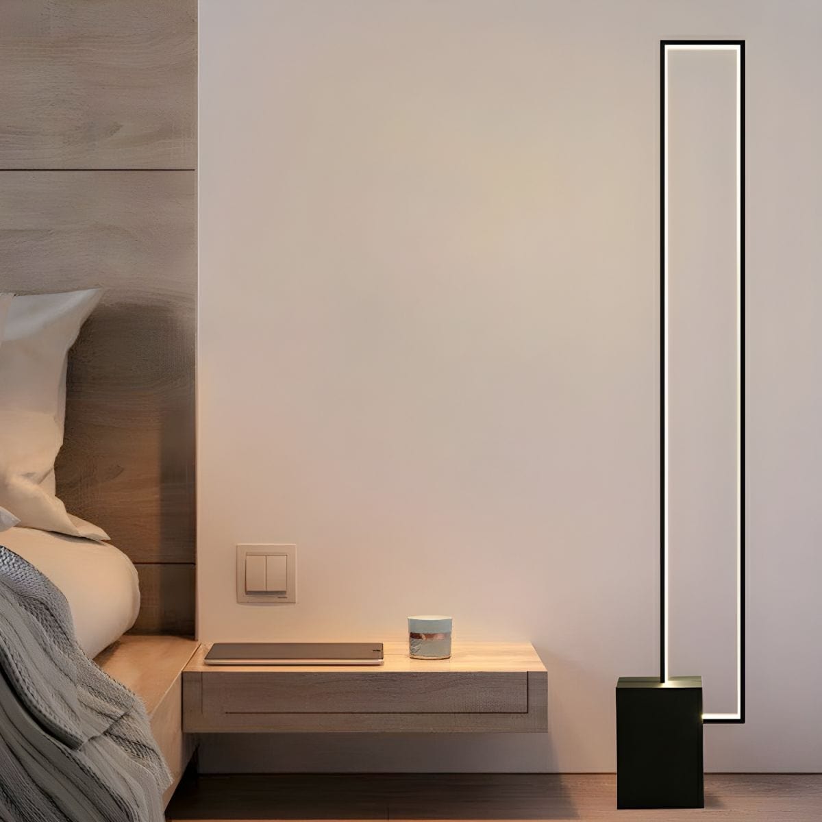 Modern Rectangular LED Floor Lamp Norenza