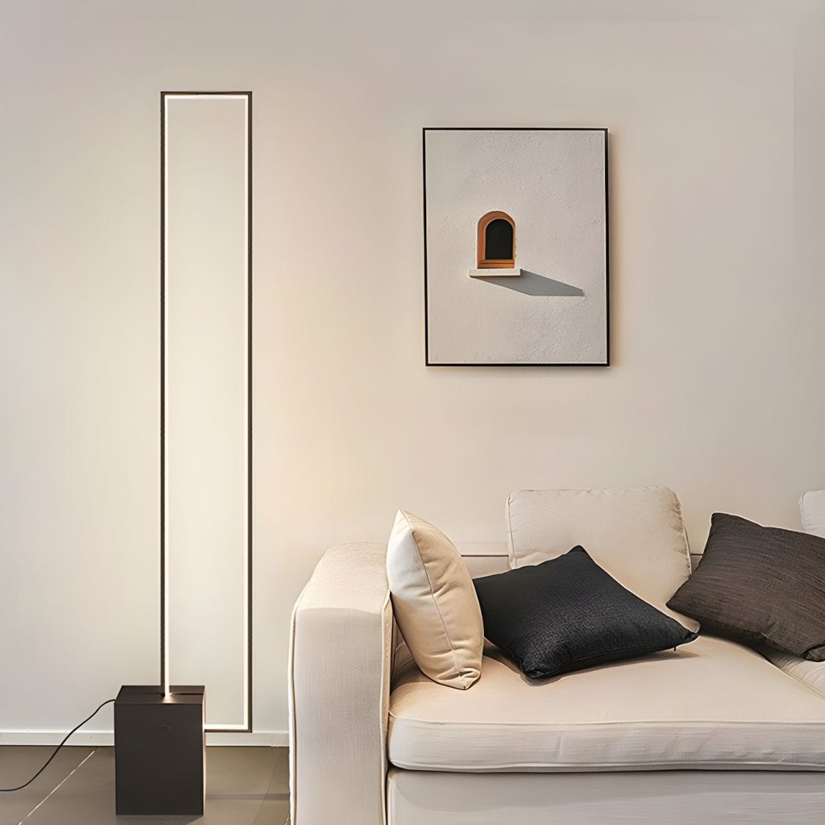 Modern Rectangular LED Floor Lamp Norenza
