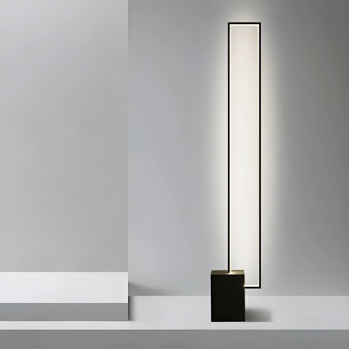 Modern Rectangular LED Floor Lamp Norenza