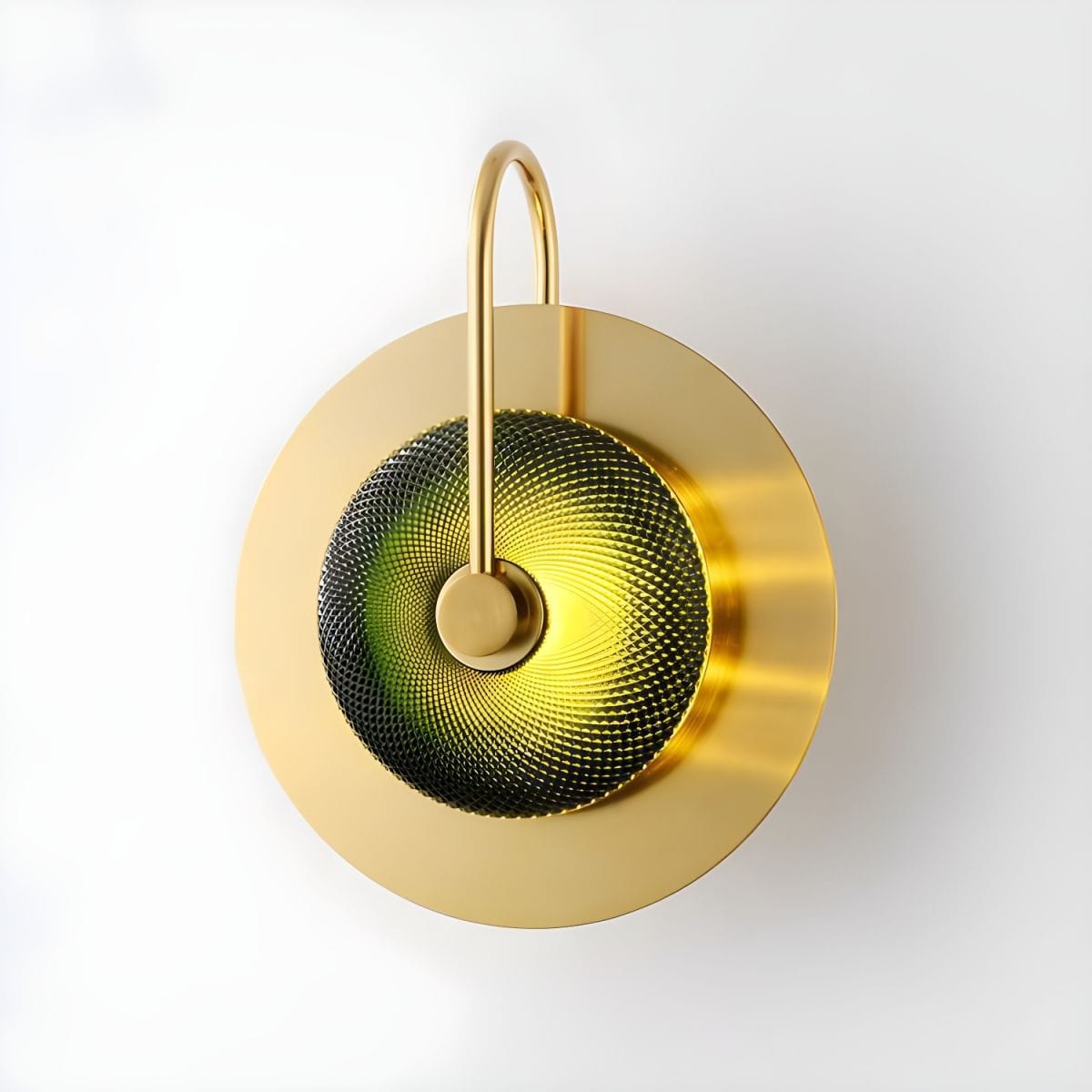 Modern Round Gold Metal LED Wall Sconce Light Norenza