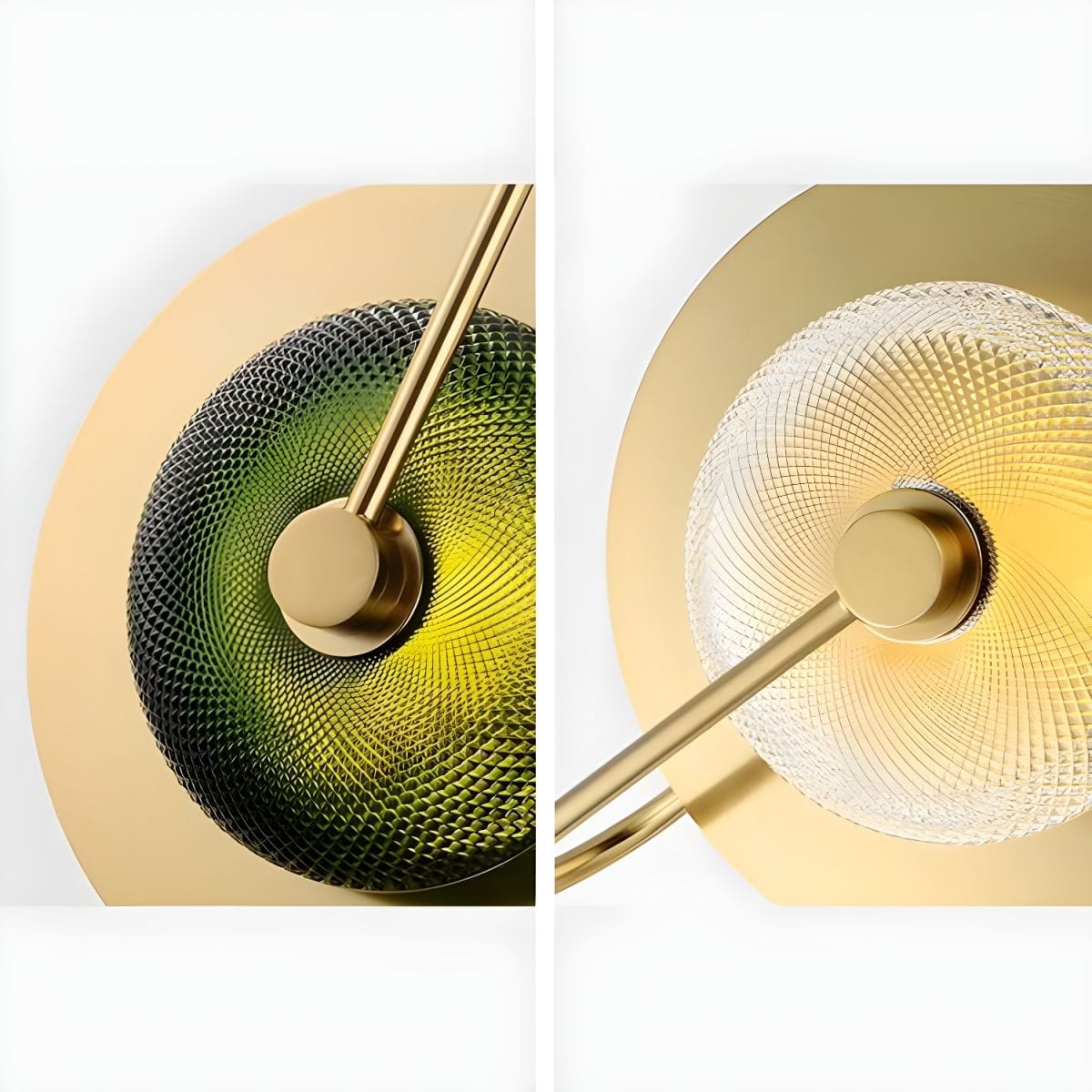 Modern Round Gold Metal LED Wall Sconce Light Norenza