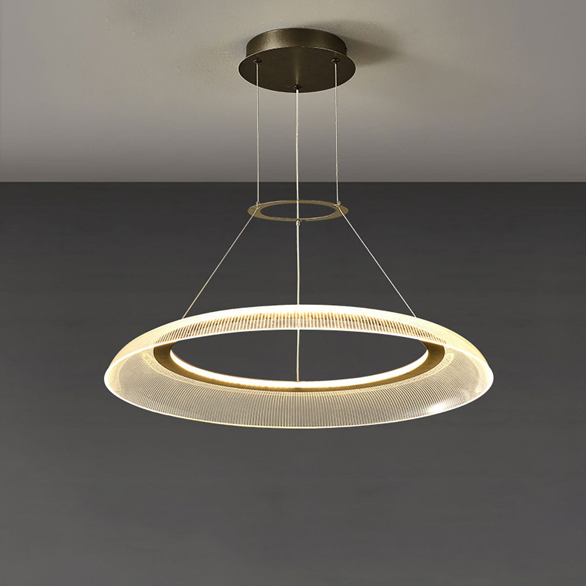 Modern Round LED Ceiling Light for Elegant and Bright Interiors 1 Ring – 23.6 in Norenza