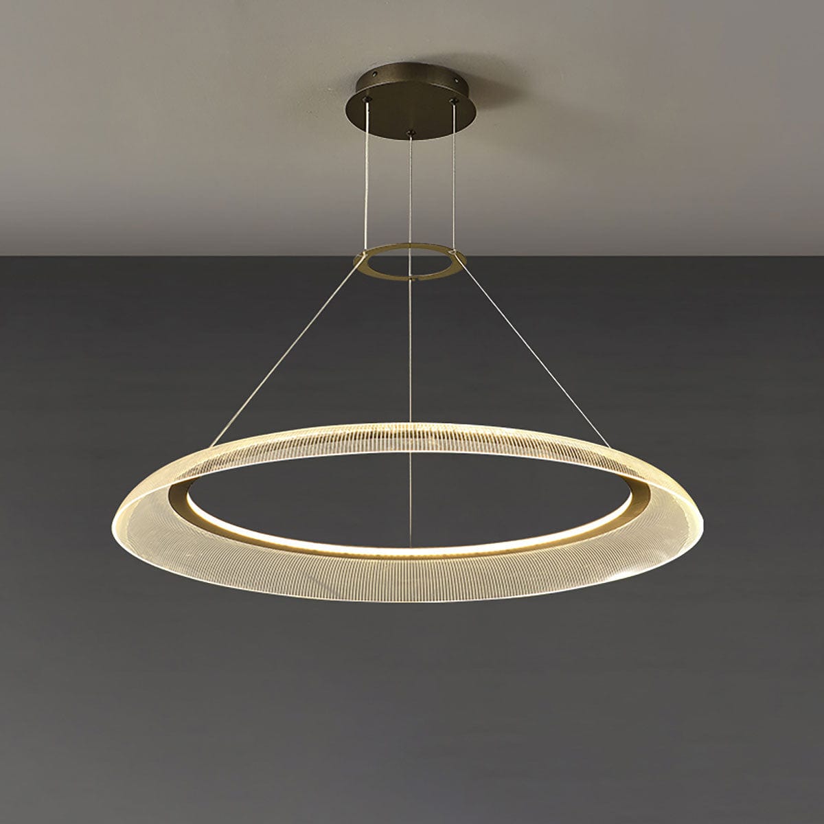 Modern Round LED Ceiling Light for Elegant and Bright Interiors 1 Ring – 29.5 in Norenza