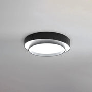Modern Round LED Ceiling Light with Remote Control for Decoration Black Norenza