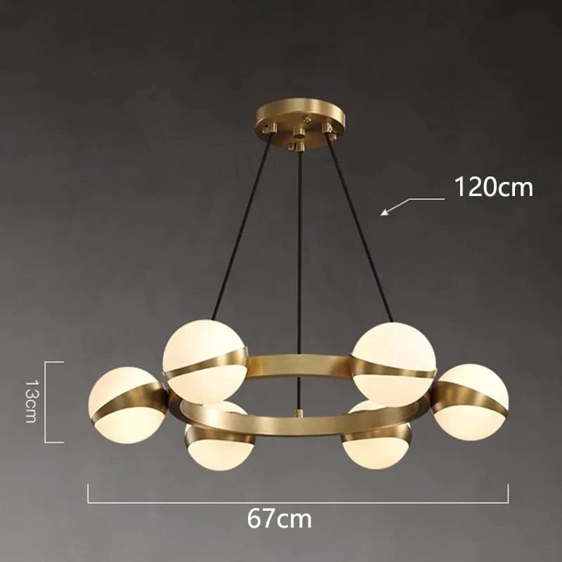 Modern Round LED Design Chandelier 6 lights Norenza