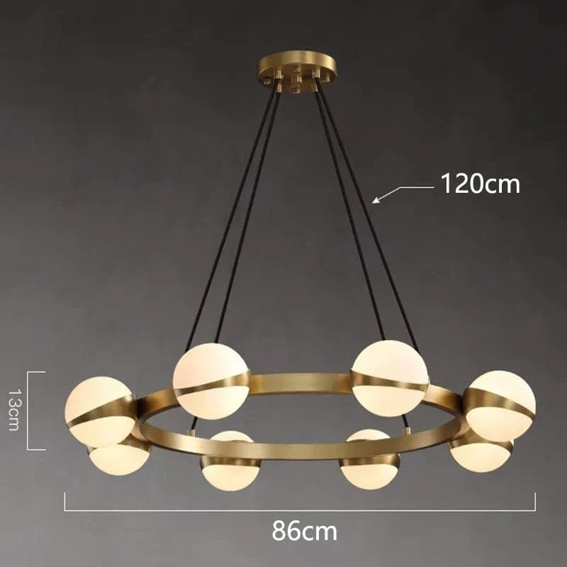 Modern Round LED Design Chandelier 8 lights Norenza