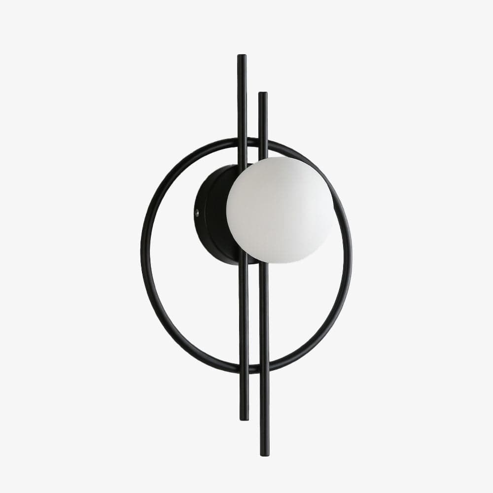 Modern Round Metal Wall Sconce Harlow Norenza