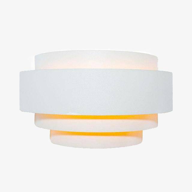 Modern Round White LED Wall Sconce Norenza