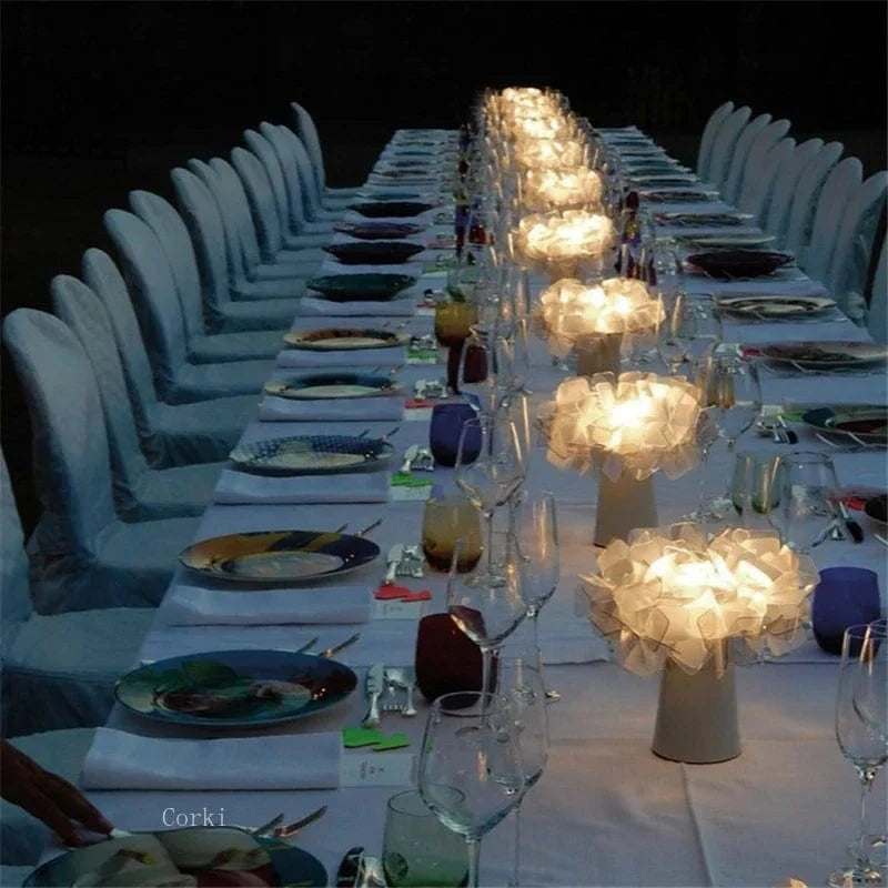 Modern Slamp Clizia Desk Lamp - PVC Flower Design Norenza