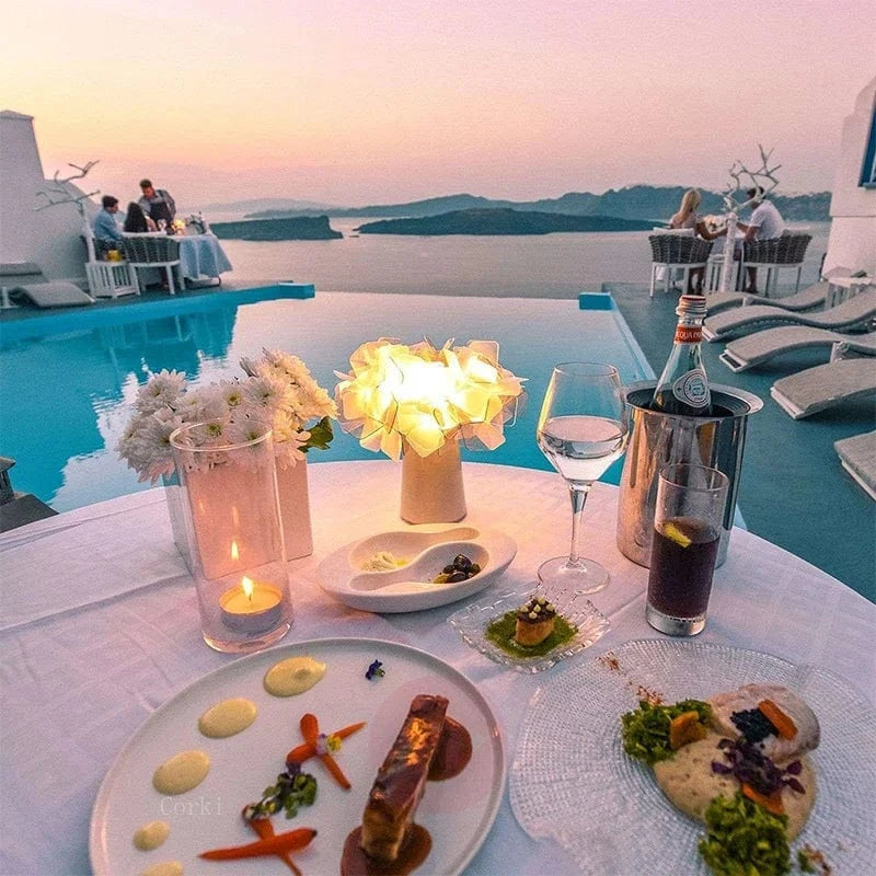 Modern Slamp Clizia Desk Lamp - PVC Flower Design Norenza