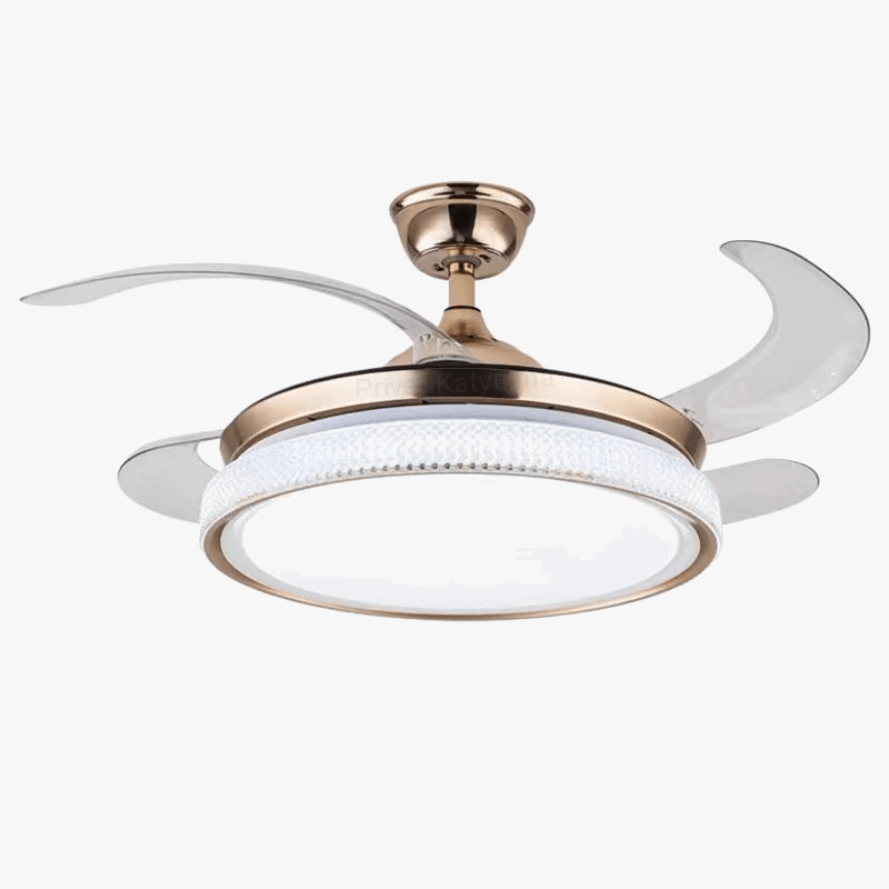 Modern Smart LED Ceiling Fan with Retractable Blades Norenza