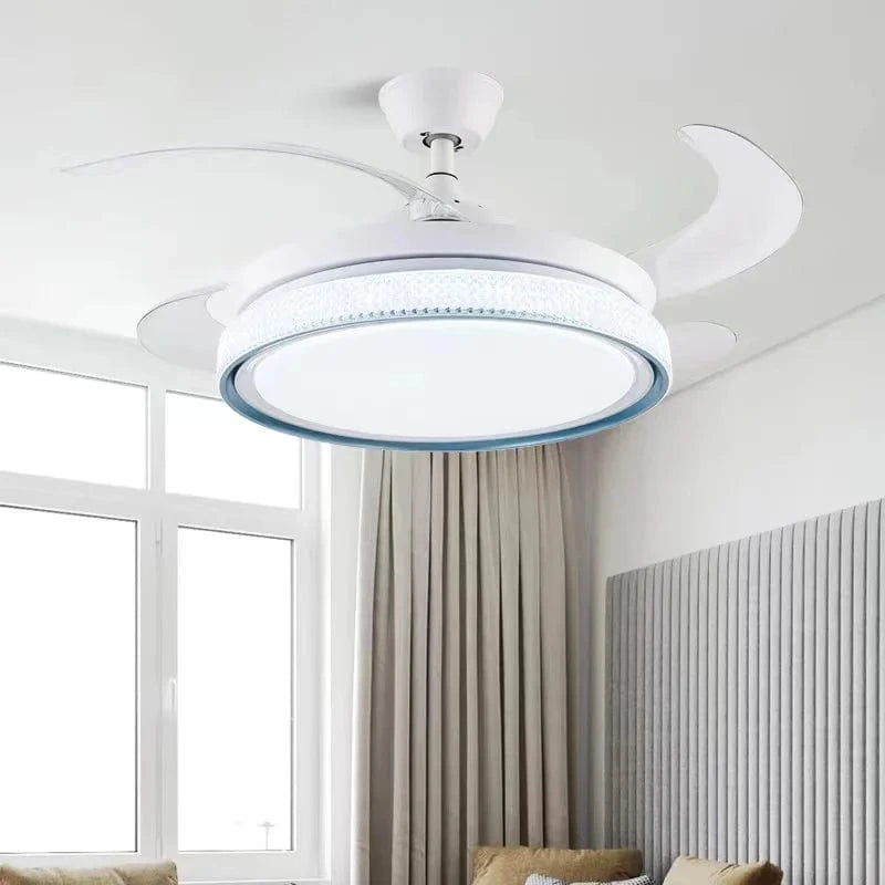 Modern Smart LED Ceiling Fan with Retractable Blades Norenza