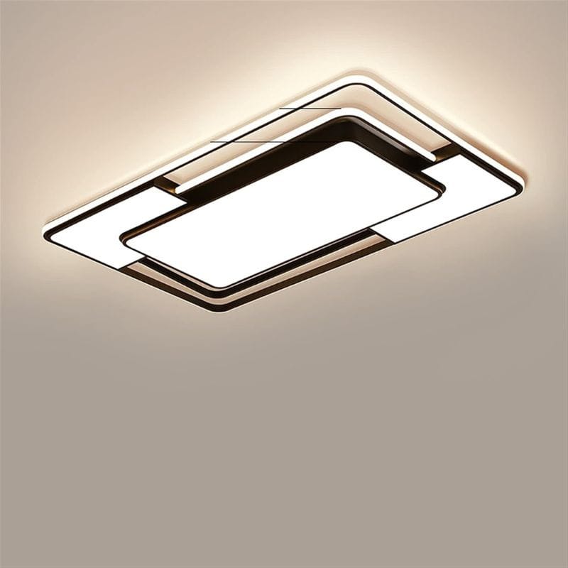 Modern Square Iron LED Ceiling Light for Indoor Lighting 35.4 × 23.6 in (90 × 60 cm) Norenza