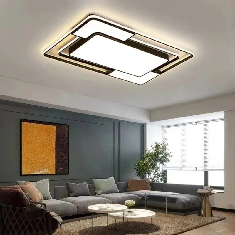 Modern Square Iron LED Ceiling Light for Indoor Lighting Norenza