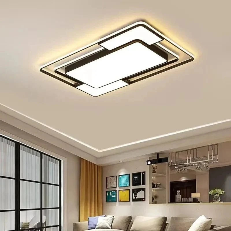 Modern Square Iron LED Ceiling Light for Indoor Lighting Norenza