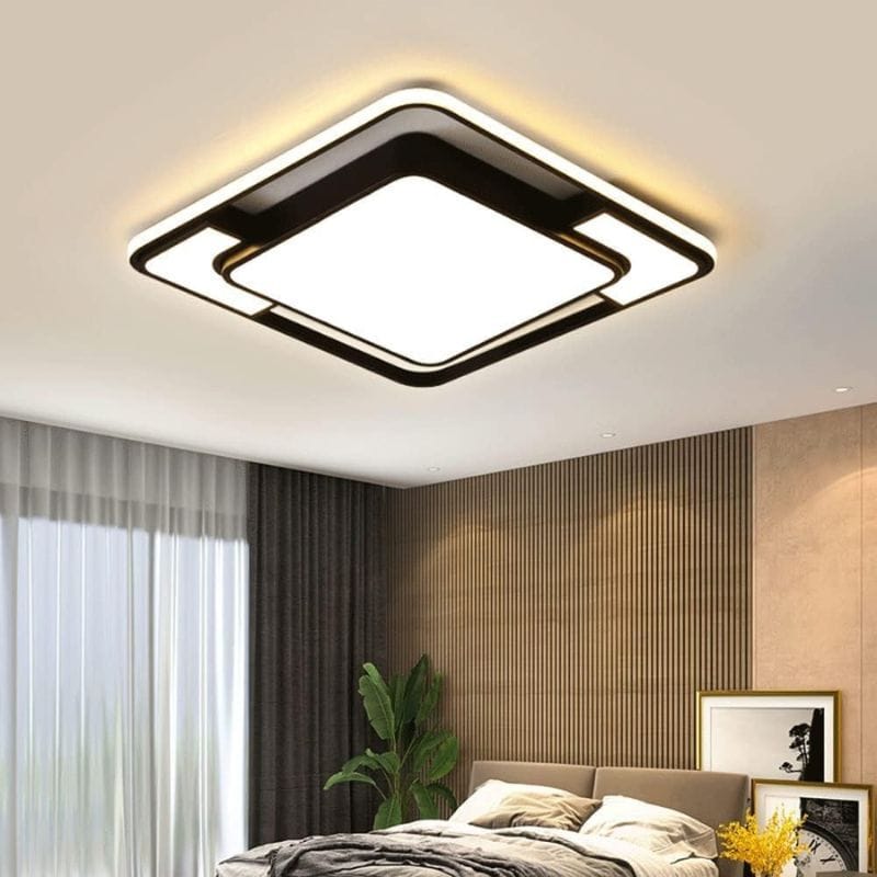 Modern Square Iron LED Ceiling Light for Indoor Lighting Norenza