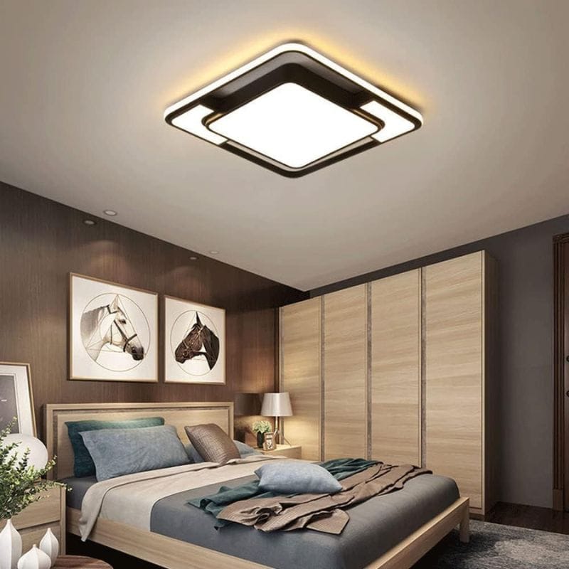 Modern Square Iron LED Ceiling Light for Indoor Lighting Norenza