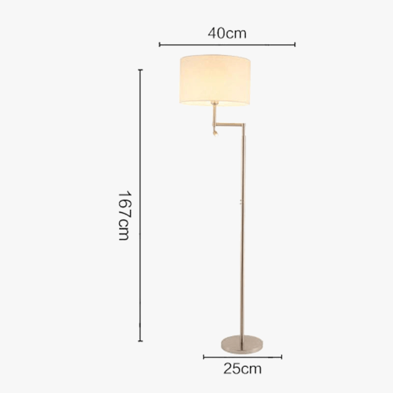 Modern Stainless Steel LED Floor Lamp with Elegant Design Norenza