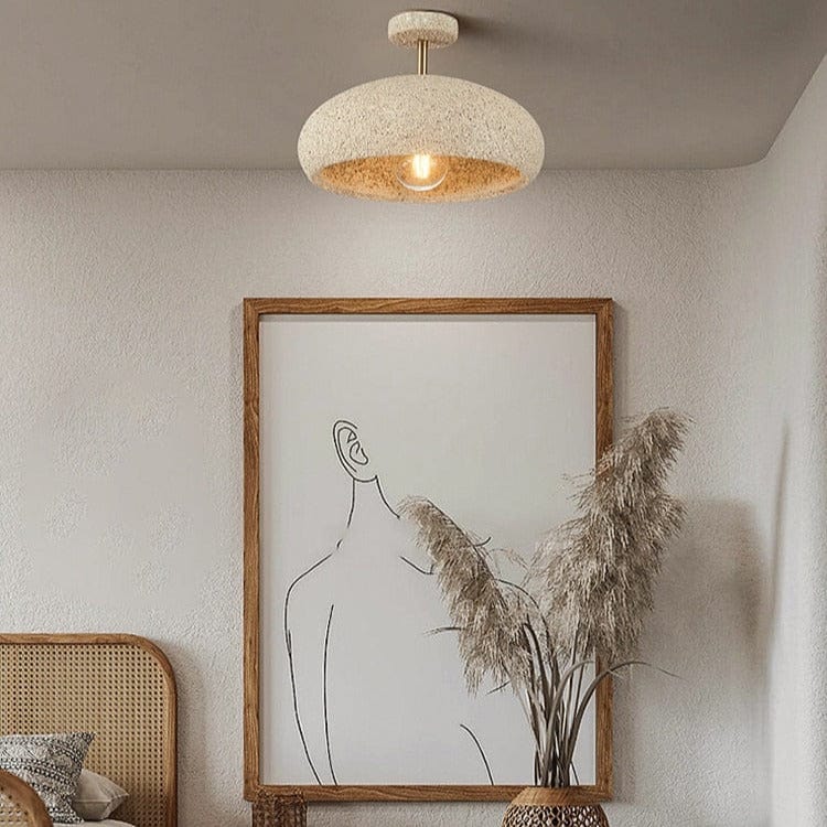 Modern Stone-Style Ceiling Light Fixture Kery Norenza