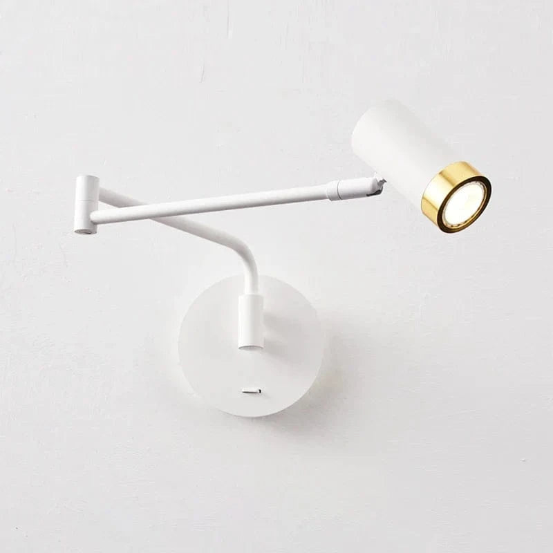 Modern Telescopic Bedside Lamp - Creative Minimalist Design White Norenza