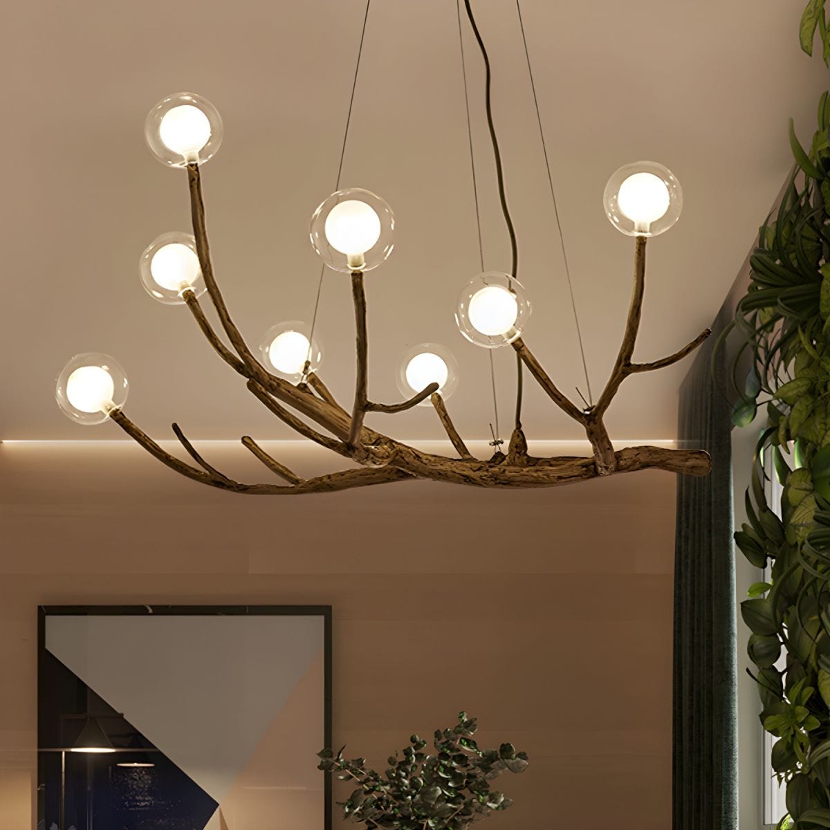 Modern Tree Branch Design Chandelier with Multiple LED Lights Norenza
