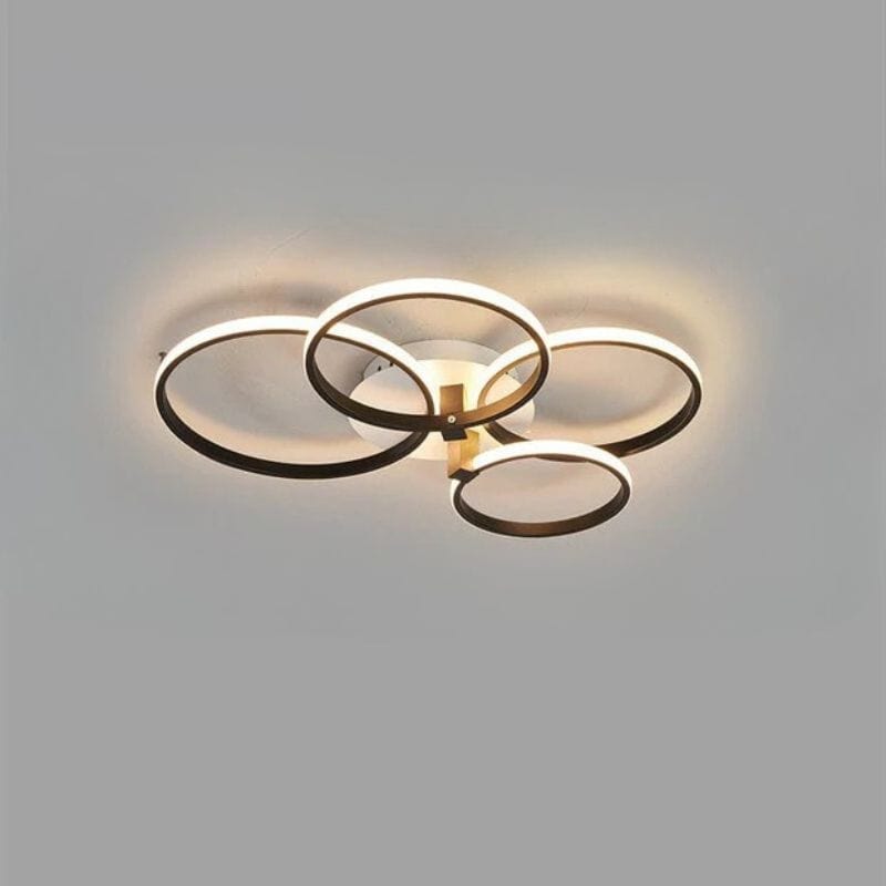 Modern Vexler LED Ring Ceiling Light 4 rings Norenza