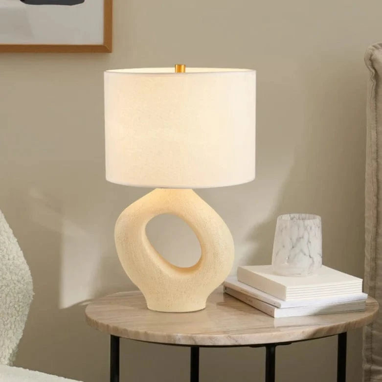 Modern Wabi-Sabi Artistic Resin Desk Lamp Norenza