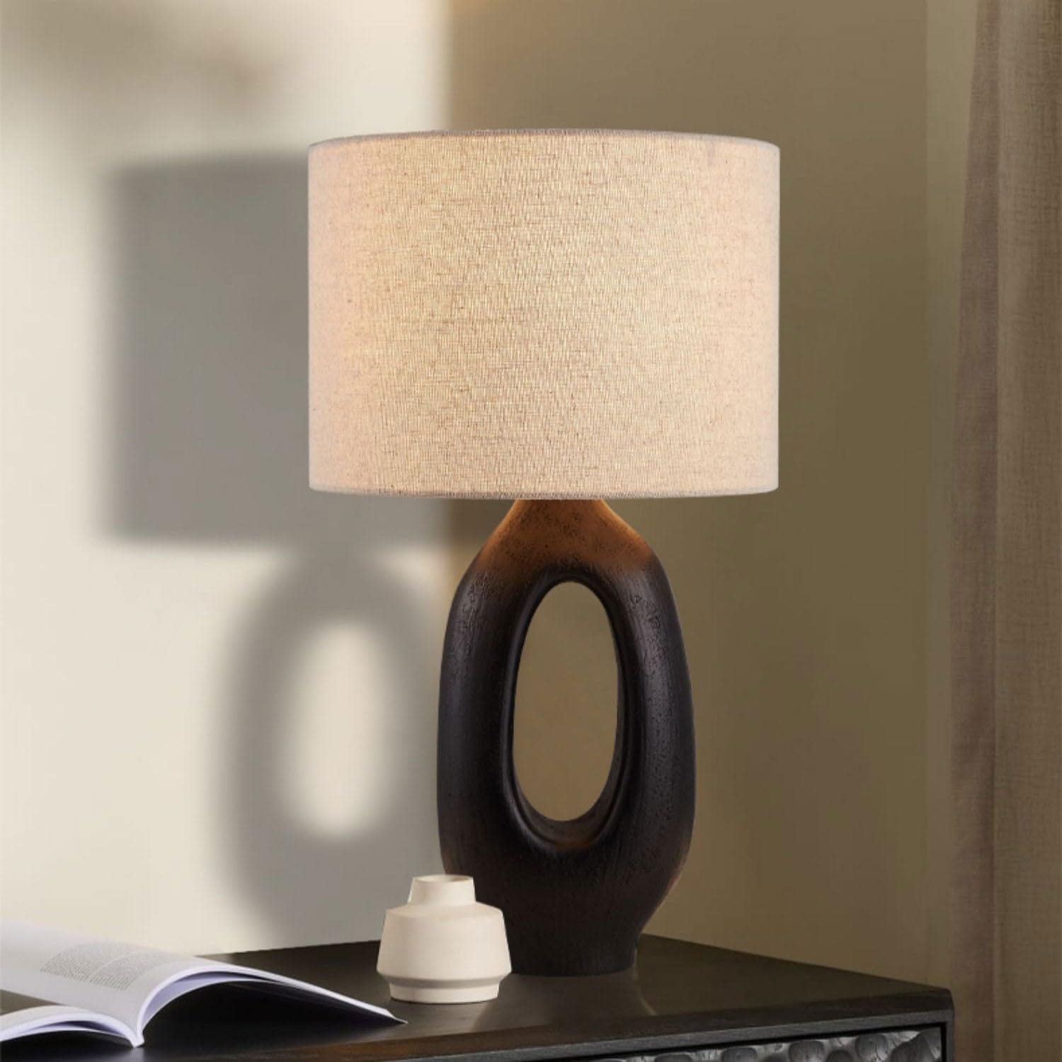 Modern Wabi-Sabi Artistic Resin Desk Lamp Norenza