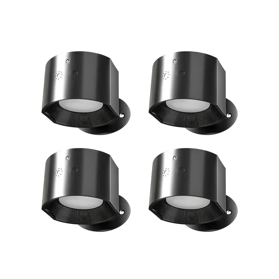 Modern Wall Spot Lamp Black / 4-Pack Norenza