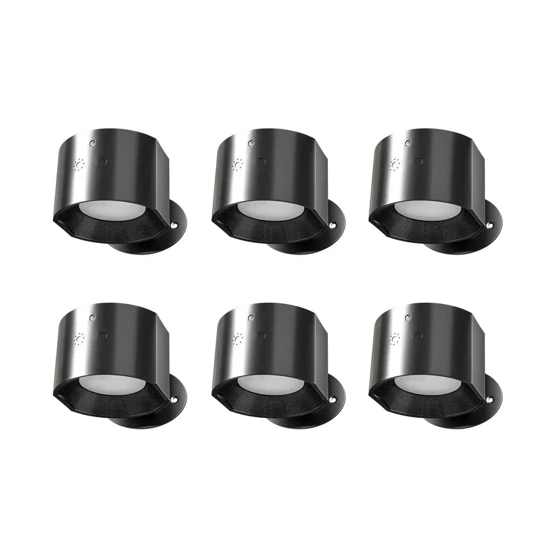 Modern Wall Spot Lamp Black / 6-Pack Norenza