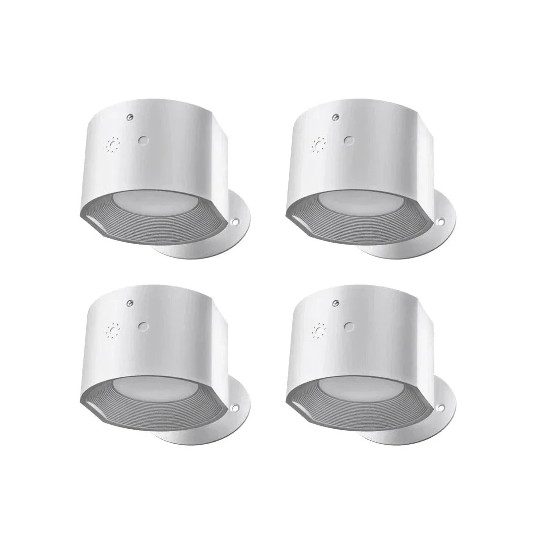 Modern Wall Spot Lamp White / 4-Pack Norenza