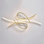 Modern Wave LED Ceiling Light - Sculptural Indoor Lighting Gold / 31.5" (80 cm) Norenza