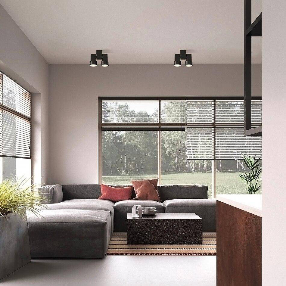 Modern White Aluminum Double LED Spotlight Norenza