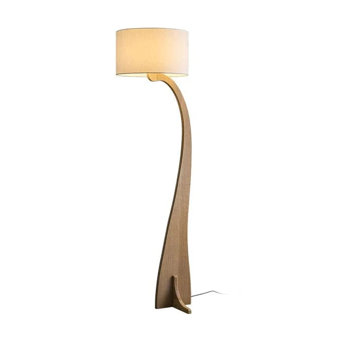 Modern Wooden LED Floor Lamp - Stylish Decorative Lighting Natural Wood Norenza