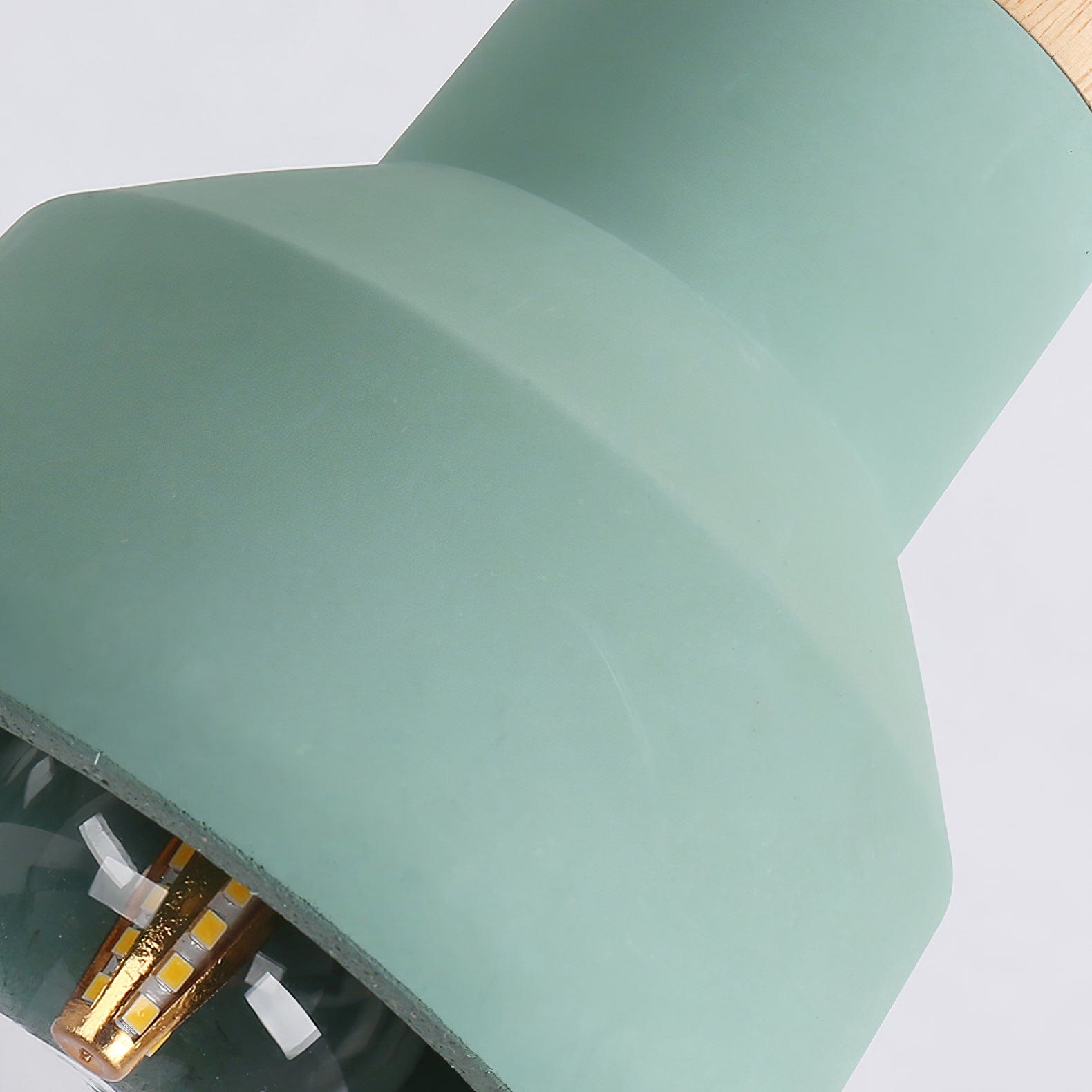 Nordic Cement and Wood LED Pendant Light Norenza