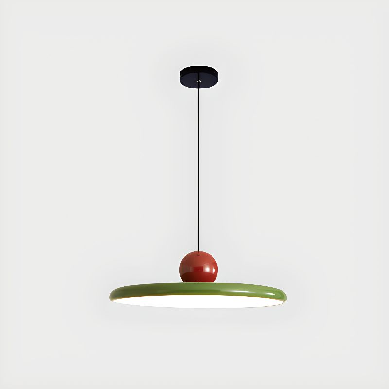 Nordic Cream LED Pendant Light - UFO Style for Living Room, Bedroom, Restaurant & Hotel Indoor Lighting Green Norenza