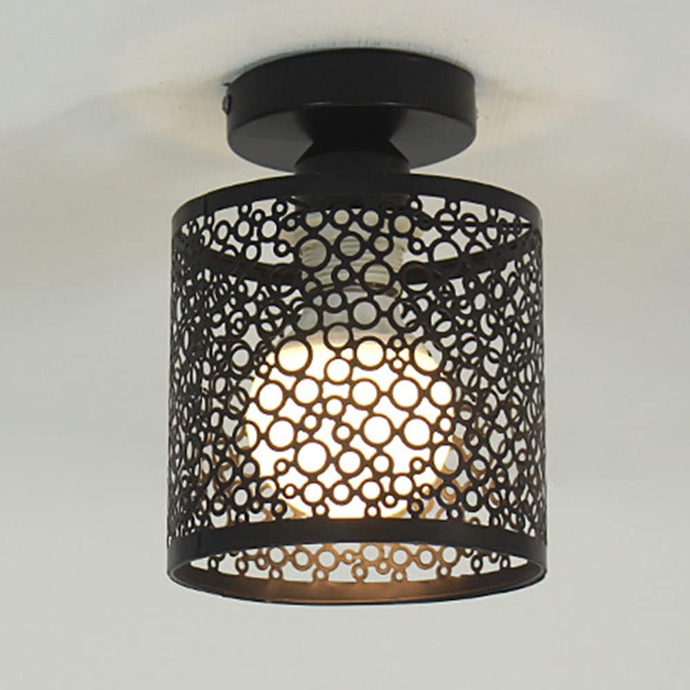 Nordic Design Iron Forged Ceiling Light for Home Decor Black Norenza