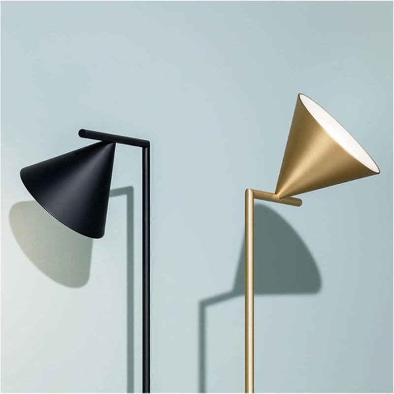 Nordic Design LED Floor Lamp with Marble Base (Black or Gold) Norenza