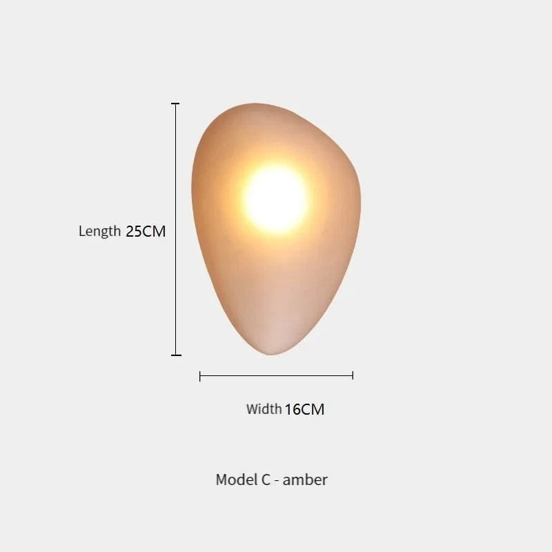 Nordic Design LED Glass Wall Sconce Bronze Norenza