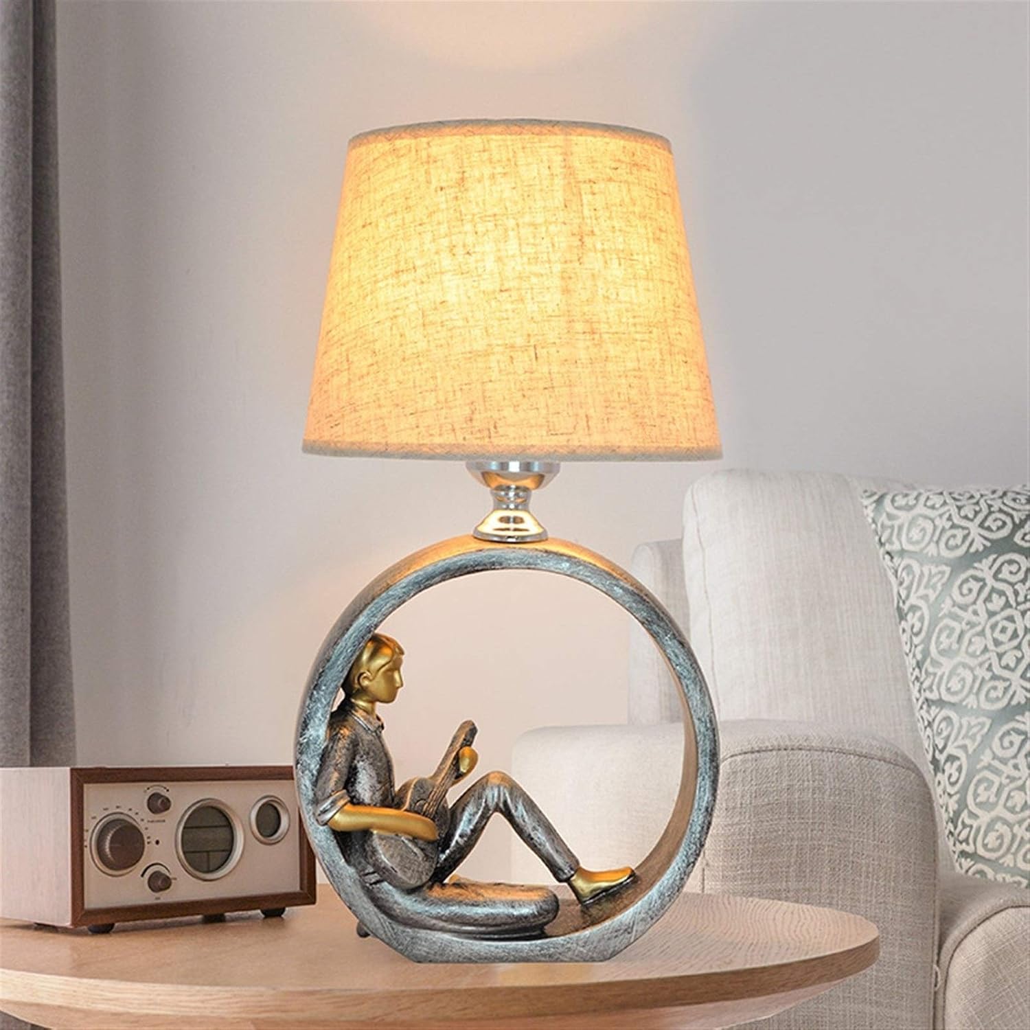 Nordic Desk Lamp for Reading and Home Decor Silver Norenza